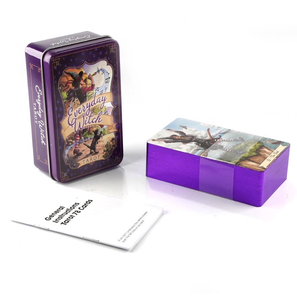 Tarot Cards Deck With Guidebook - Tarot de bruja diario de 10,3x6cm