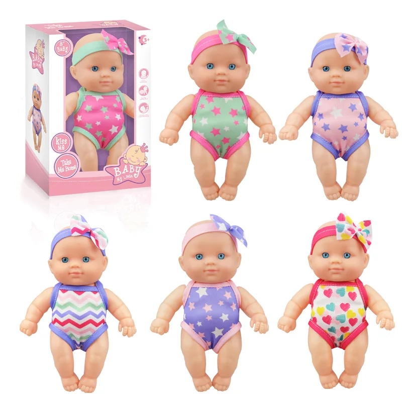 Reborn Baby Doll Silicone Realistic - Mini muñecas Reborn de silicona, muñeca