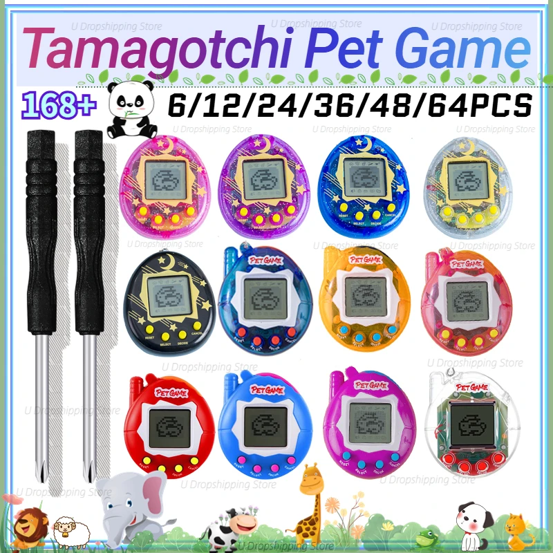 64-6PCS Llavero de Mascota Vir - Tamagotchi Electronic Pet Virtual reseña y precio