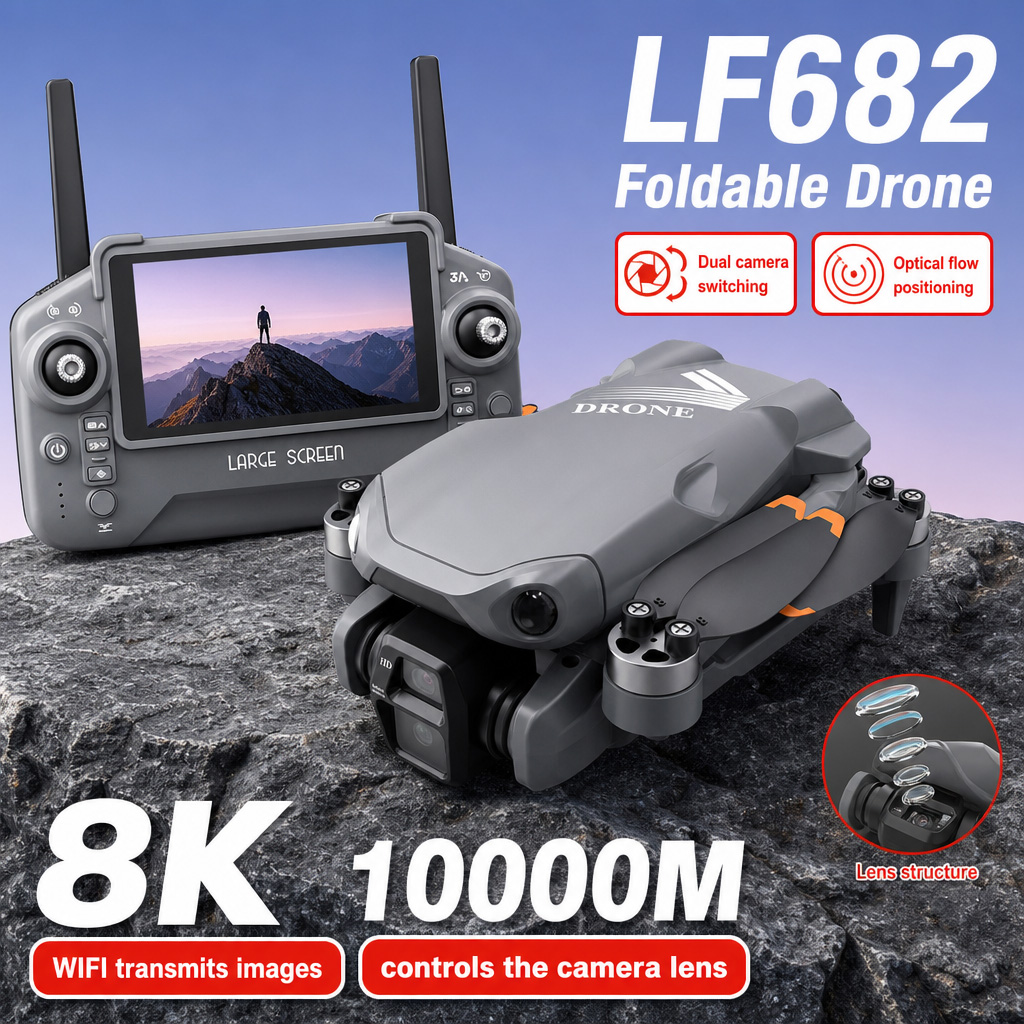 Dron Aéreo LF682 con Cámaras D - Fpv Brushless Rc Drone 4K reseña y precio